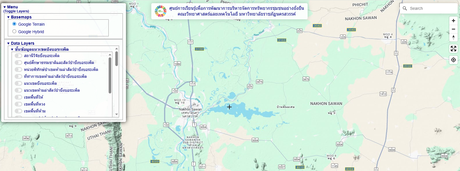 ระบบฐานข้อมูลเชิงพื้นที่เพื่อบริหารจัดการบึงบอระเพ็ด